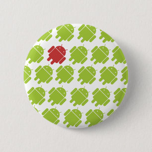 Fliegendes androides Rot Button
