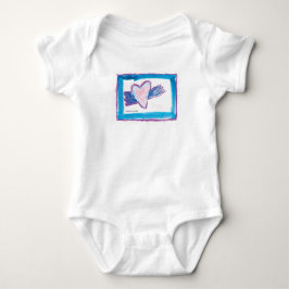 Fliegendes Herz - Kinder Kunst für CHOC Baby Strampler