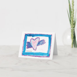 Fliegendes Herz - Kinder Kunst für CHOC Karte