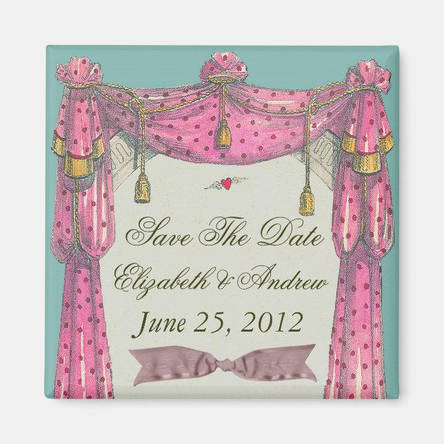 Fliegendes Herz ~ Magnet Save the Date Liebe (Vorne)