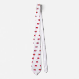 Fliegendes Herz mit Bow und Pfeil Krawatte