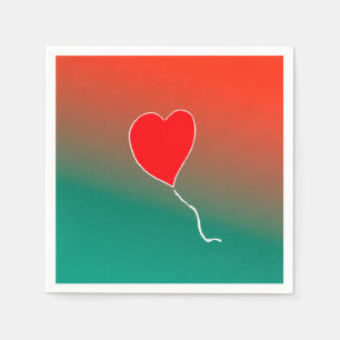 Fliegendes Herz Serviette