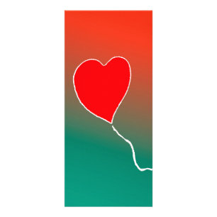 Fliegendes Herz Werbekarte