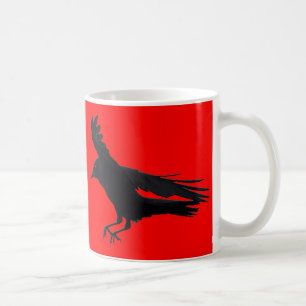Fliegendes Landing Black Crow Art Kaffeetasse
