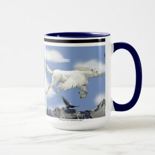 Fliegendes Pegasus & Eagles Fantasy Art Tasse