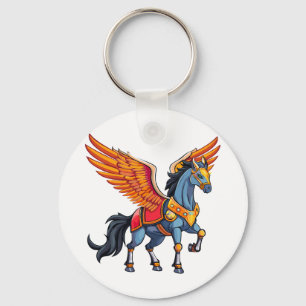 Fliegendes Pegasus Schlüsselanhänger