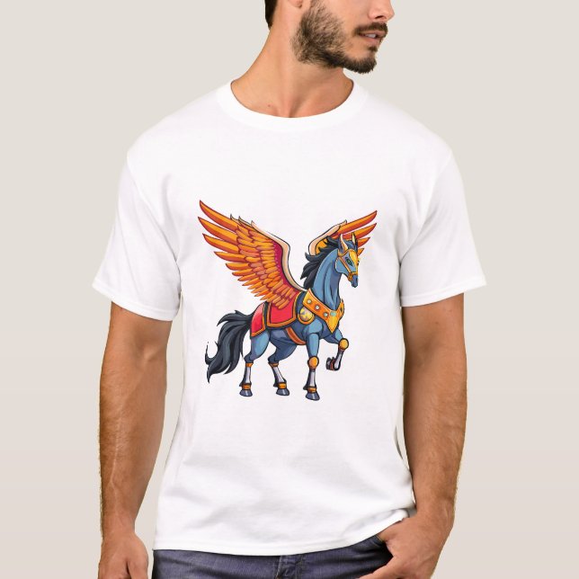 Fliegendes Pegasus T-Shirt (Vorderseite)