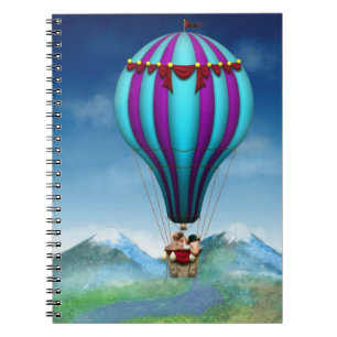 Fliegendes Schwein - Ballon - Hoch, hoch und davon Notizblock