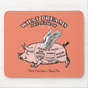 Fliegendes-Schwein-Diagramm Mousepad
