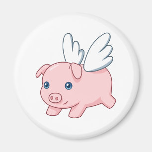 Fliegendes Schwein - Ferkel mit Flügeln Magnet
