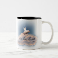fliegendes Schwein lebe dein Wunder Tasse
