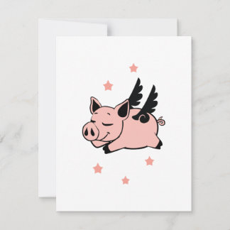 Fliegendes Schwein mit Angel Flügelschweinen