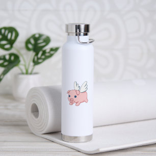 Fliegendes Schwein - Süßes Ferkel mit Flügeln Trinkflasche
