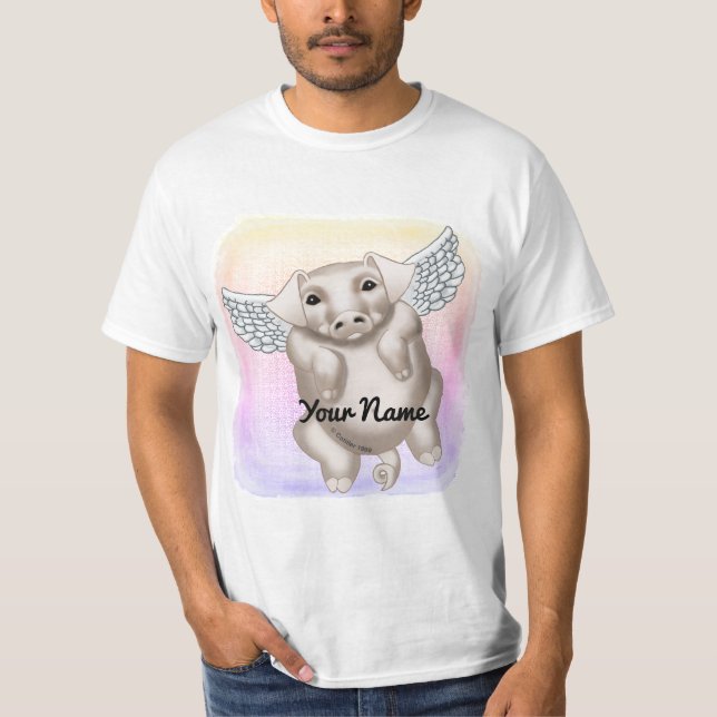 Fliegendes Schwein  T-Shirt (Vorderseite)