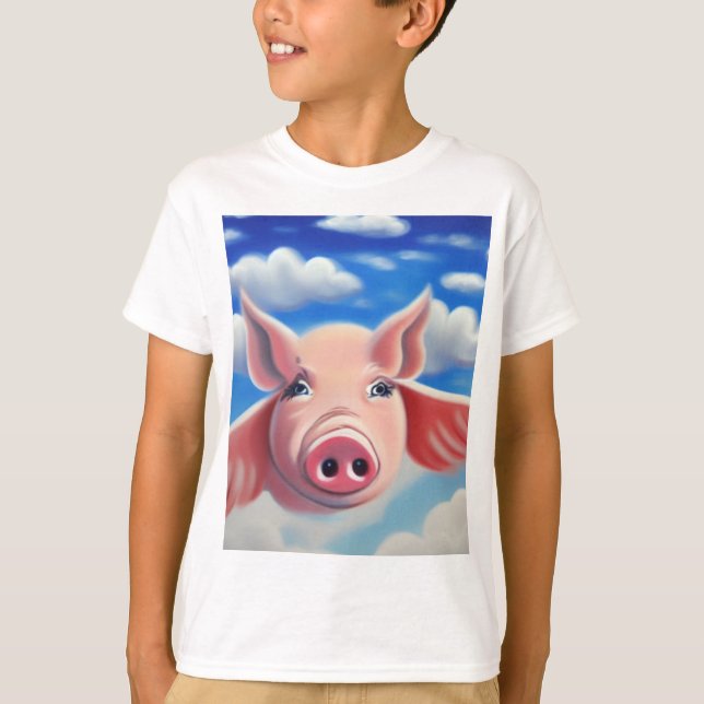 Fliegendes Schwein T-Shirt (Vorderseite)