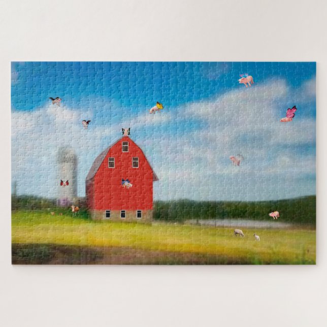 Fliegendes Schweinezüchterpuzzle (Horizontal)