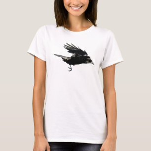 Fliegendes Shirt für künstlerische Corvid-Liebhabe