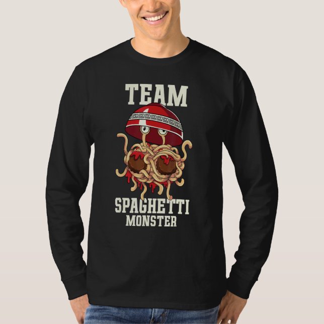 Fliegendes Spaghetti Monster FSM Team Spaghetti Mo T-Shirt (Vorderseite)