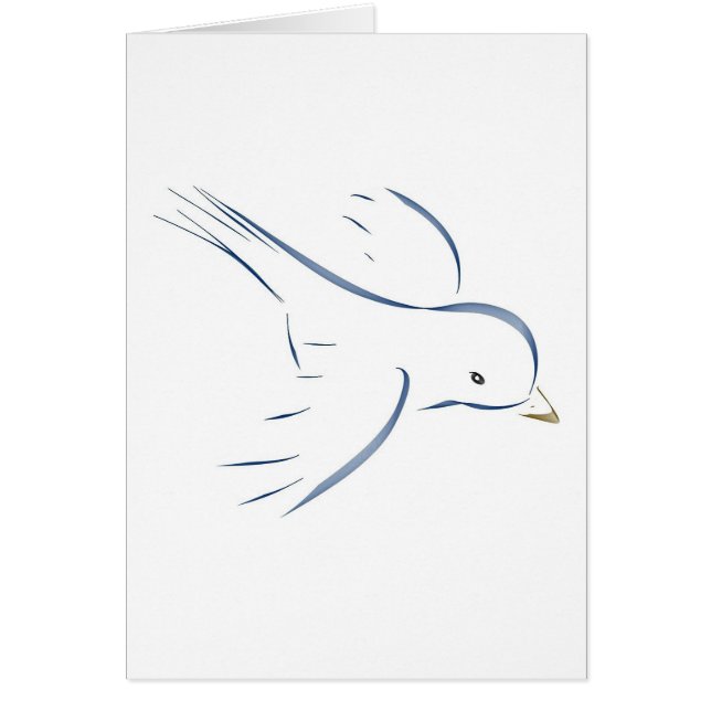 Fliegendes ursprüngliches Zeichnen des blauen (Vorne)