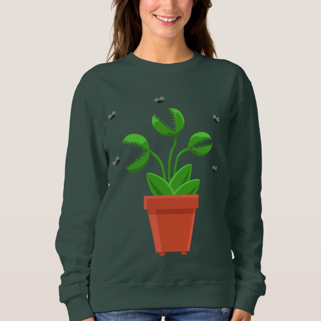 Fliegenfalle Sweatshirt (Vorderseite)