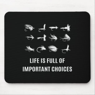 Fliegenfischen Angler Geschenk  Mousepad