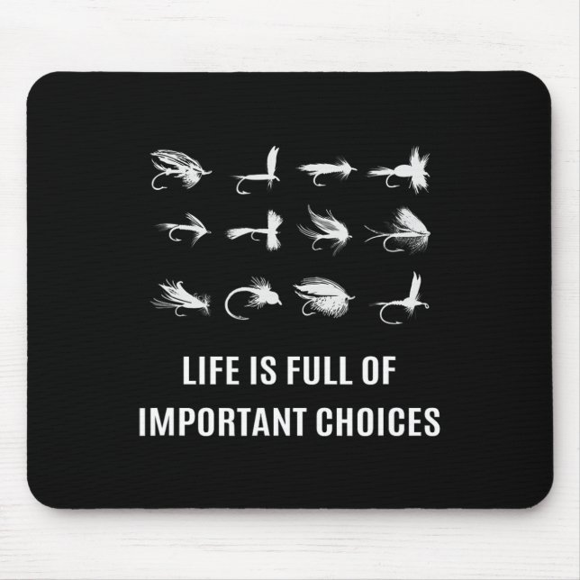 Fliegenfischen Angler Geschenk  Mousepad (Vorne)
