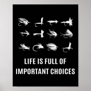 Fliegenfischen Angler Geschenk Poster