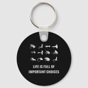 Fliegenfischen Angler Geschenk Schlüsselanhänger