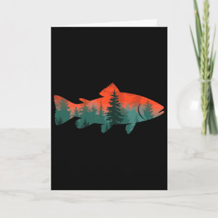 Fliegenfischen Angler Natur  Karte