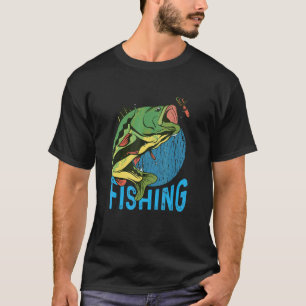 Fliegenfischen Barsch Fisch ein Barsch der gerade T-Shirt