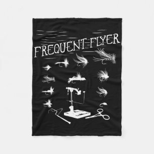 Fliegenfischen Binden Lustiger Angler Weihnachten Fleecedecke