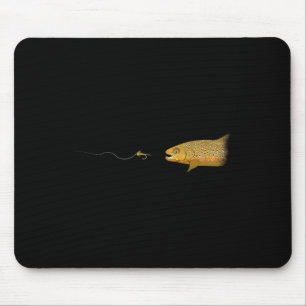 Fliegenfischen Braune Forelle Trockenfliege Binden Mousepad