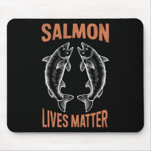 Fliegenfischen Fisch Angler Lachs Leben Problem B  Mousepad