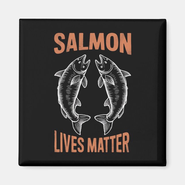 Fliegenfischen Fisch Angler Lachs Lebt Problem Dur Magnet (Vorne)