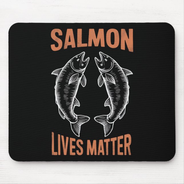 Fliegenfischen Fisch Angler Lachs Lebt Problem Dur Mousepad (Vorne)
