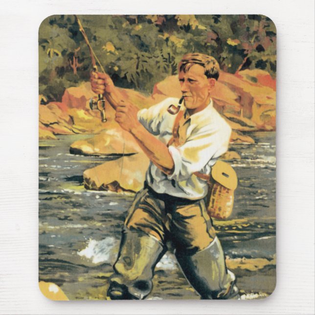 Fliegenfischen-Mauspad Mousepad (Vorne)