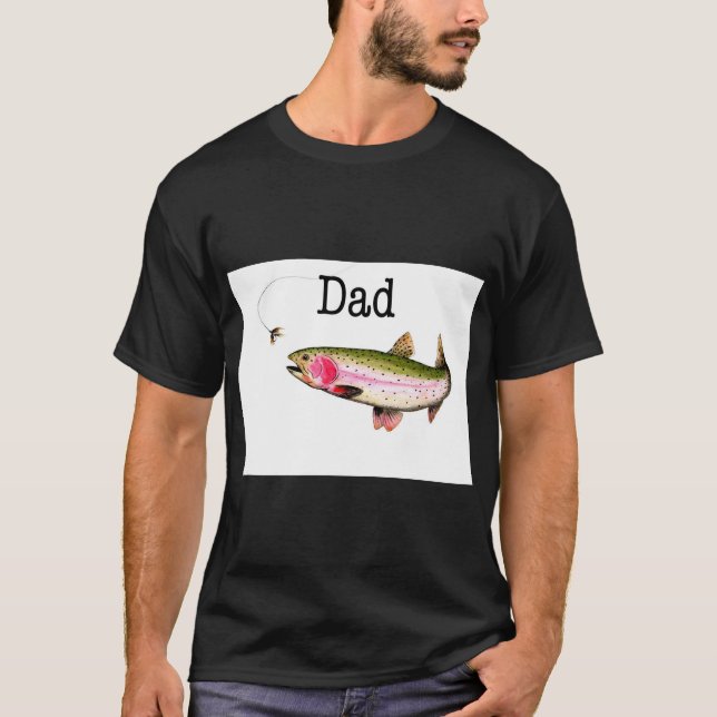 Fliegenfischen Regenbogenforelle. T-Shirt (Vorderseite)