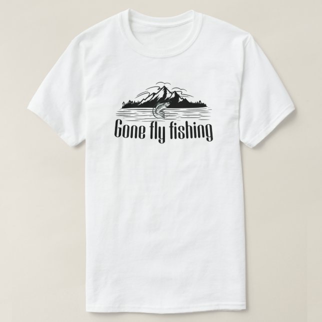 Fliegenfischen T-Shirt (Design vorne)