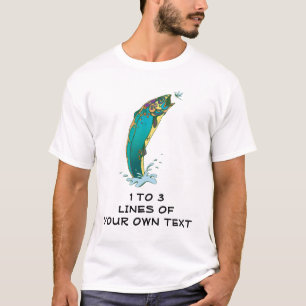 Fliegenfischerei anpassen T-Shirt