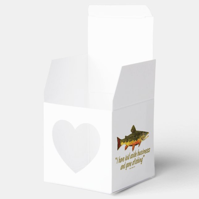 Fliegenfischerei Geschenkschachtel (Geöffnet)