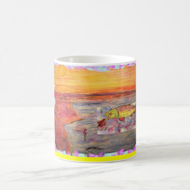 Fliegenfischerei Kaffeetasse (Mittel)