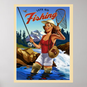 Fliegenfischerei Poster