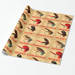 Fliegenfliegen & Frohe Weihnachtswrapping Papier Geschenkpapier