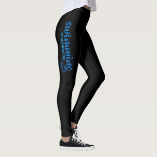 Fliegengeburtfreier typografischer Text Leggings