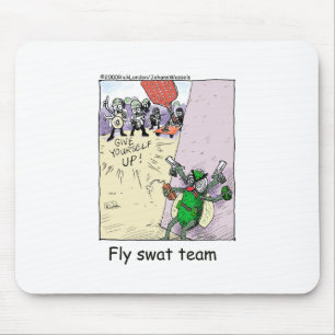 Fliegenklatsch-Team Lustige Polizei-Geschenke & Sa Mousepad