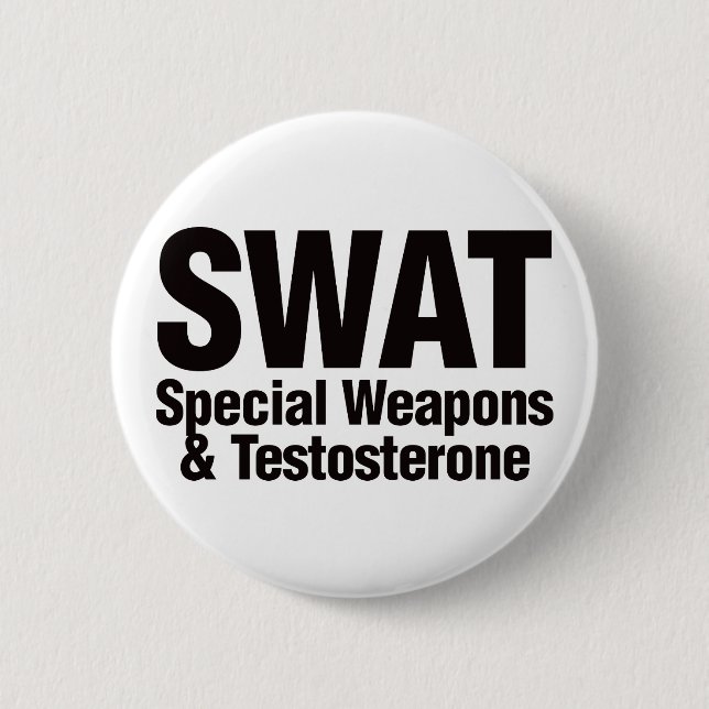 FLIEGENKLATSCHE, spezielle Waffen und Testosteron Button (Vorderseite)