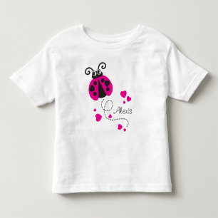 Fliegenmarienkäfer-Herzrosa NamensT - Shirt