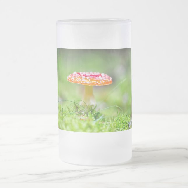 Fliegenpilz Mattglas Bierglas (Mittel)