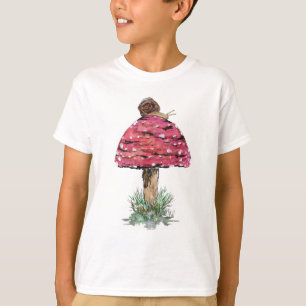 Fliegenpilz und Schnecke Kinder T-Shirt