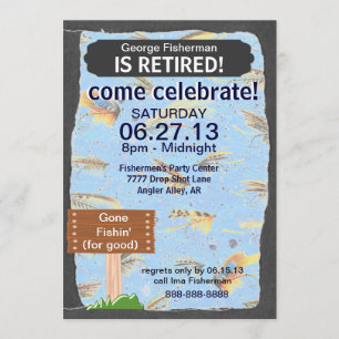 Fliegenruhe-Party Einladung